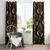 Javanese Batik Semen Window Curtain Indonesian Traditional Pattern