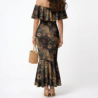 Batik Pedalaman Semen Lereng Style Mermaid Dress Indonesian Traditional Pattern
