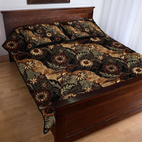 Batik Pedalaman Semen Lereng Style Quilt Bed Set Indonesian Traditional Pattern