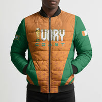 Custom Ivory Coast 2026 World Football Bomber Puffer Jacket Elephants Go Champions