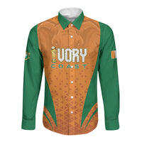 Custom Ivory Coast 2026 World Football Long Sleeve Button Shirt Elephants Go Champions