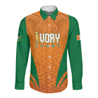 Custom Ivory Coast 2026 World Football Long Sleeve Button Shirt Elephants Go Champions