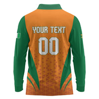 Custom Ivory Coast 2026 World Football Long Sleeve Polo Shirt Elephants Go Champions