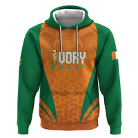 Custom Ivory Coast 2026 World Football Zip Hoodie Elephants Go Champions