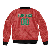 Custom Morocco 2026 World Football Sleeve Zip Bomber Jacket Atlas Lions Go Champions
