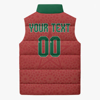 Custom Morocco 2026 World Football Sleeveless Puffer Jacket Atlas Lions Go Champions