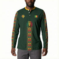 Custom Senegal 2026 World Football Button Sweatshirt Lions of Teranga Go Champions
