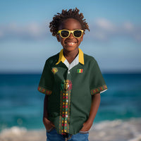 Custom Senegal 2026 World Football Kid Hawaiian Shirt Lions of Teranga Go Champions