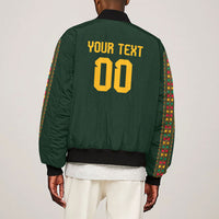 Custom Senegal 2026 World Football Sleeve Zip Bomber Jacket Lions of Teranga Go Champions