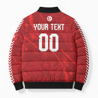 Custom Tunisia 2026 World Football Bomber Puffer Jacket Eagles of Carthage Go Champions