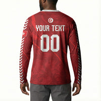 Custom Tunisia 2026 World Football Button Sweatshirt Eagles of Carthage Go Champions