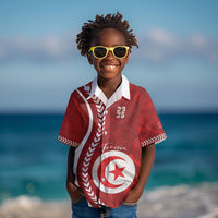 Custom Tunisia 2026 World Football Kid Hawaiian Shirt Eagles of Carthage Go Champions