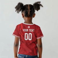 Custom Tunisia 2026 World Football Kid T shirt Eagles of Carthage Go Champions