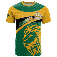 Jamaica T Shirt Jumieka Lion Mix African Pattern - Wonder Print Shop