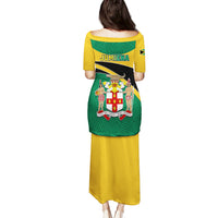 Jamaica Independence Day Puletasi Jumieka Lion Mix African Pattern - Wonder Print Shop