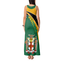 Jamaica Independence Day Tank Maxi Dress Jumieka Lion Mix African Pattern - Wonder Print Shop