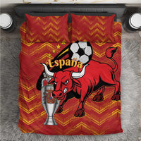 Spain 2024 Football Champions Bedding Set Espana La Roja - Wonder Print Shop