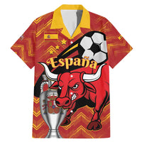 Spain 2024 Football Champions Family Matching Mermaid Dress and Hawaiian Shirt Espana La Roja - Wonder Print Shop
