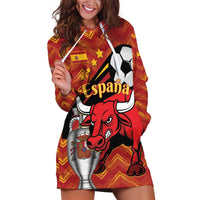 Spain 2024 Football Champions Hoodie Dress Espana La Roja - Wonder Print Shop