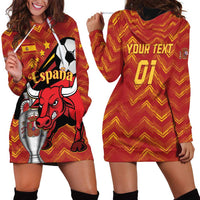 Spain 2024 Football Champions Hoodie Dress Espana La Roja - Wonder Print Shop