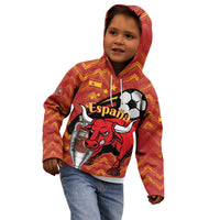 Spain 2024 Football Champions Kid Hoodie Espana La Roja - Wonder Print Shop