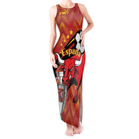 Spain 2024 Football Champions Tank Maxi Dress Espana La Roja - Wonder Print Shop