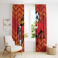 Spain 2024 Football Champions Window Curtain Espana La Roja - Wonder Print Shop