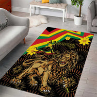 Enkutatash Ethiopia New Year Area Rug Lion of Judah Adey Abeba Flower - Wonder Print Shop