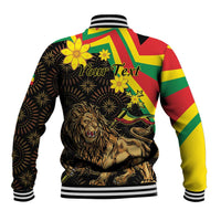 Enkutatash Ethiopia New Year Baseball Jacket Lion of Judah Adey Abeba Flower - Wonder Print Shop
