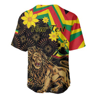 Enkutatash Ethiopia New Year Baseball Jersey Lion of Judah Adey Abeba Flower - Wonder Print Shop