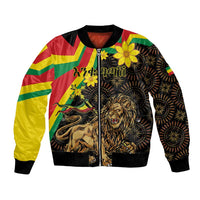 Enkutatash Ethiopia New Year Bomber Jacket Lion of Judah Adey Abeba Flower - Wonder Print Shop