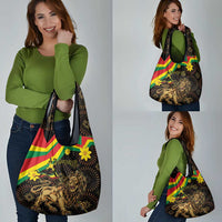 Enkutatash Ethiopia New Year Grocery Bag Lion of Judah Adey Abeba Flower