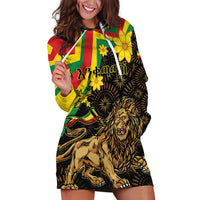 Enkutatash Ethiopia New Year Hoodie Dress Lion of Judah Adey Abeba Flower - Wonder Print Shop