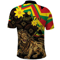 Enkutatash Ethiopia New Year Polo Shirt Lion of Judah Adey Abeba Flower - Wonder Print Shop