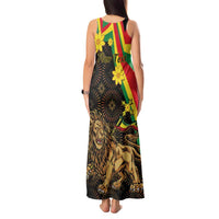 Enkutatash Ethiopia New Year Tank Maxi Dress Lion of Judah Adey Abeba Flower - Wonder Print Shop