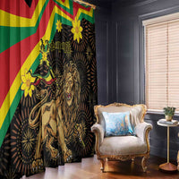Enkutatash Ethiopia New Year Window Curtain Lion of Judah Adey Abeba Flower - Wonder Print Shop