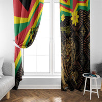 Enkutatash Ethiopia New Year Window Curtain Lion of Judah Adey Abeba Flower - Wonder Print Shop