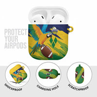 Rugby Saint Vincent and the Grenadines AirPods Case Go SVG Amazona Guildingii - Wonder Print Shop