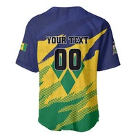 Custom Rugby Saint Vincent and the Grenadines Baseball Jersey Go SVG Amazona Guildingii - Wonder Print Shop