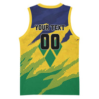 Custom Rugby Saint Vincent and the Grenadines Basketball Jersey Go SVG Amazona Guildingii - Wonder Print Shop