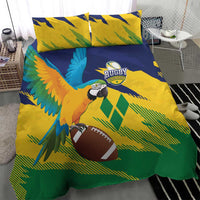 Rugby Saint Vincent and the Grenadines Bedding Set Go SVG Amazona Guildingii - Wonder Print Shop