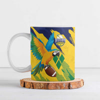 Custom Rugby Saint Vincent and the Grenadines Ceramic Mug Go SVG Amazona Guildingii - Wonder Print Shop
