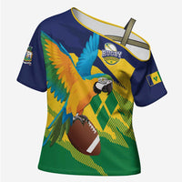 Custom Rugby Saint Vincent and the Grenadines Cross Shoulder Shirt Go SVG Amazona Guildingii - Wonder Print Shop