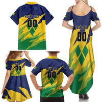 Custom Rugby Saint Vincent and the Grenadines Family Matching Summer Maxi Dress and Hawaiian Shirt Go SVG Amazona Guildingii - Wonder Print Shop