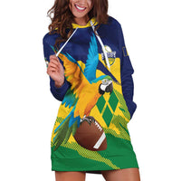 Custom Rugby Saint Vincent and the Grenadines Hoodie Dress Go SVG Amazona Guildingii - Wonder Print Shop