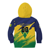 Custom Rugby Saint Vincent and the Grenadines Kid Hoodie Go SVG Amazona Guildingii - Wonder Print Shop