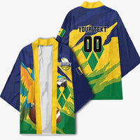 Custom Rugby Saint Vincent and the Grenadines Kimono Go SVG Amazona Guildingii - Wonder Print Shop
