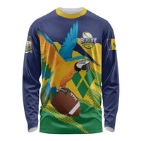 Custom Rugby Saint Vincent and the Grenadines Long Sleeve Shirt Go SVG Amazona Guildingii - Wonder Print Shop