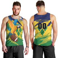 Custom Rugby Saint Vincent and the Grenadines Men Tank Top Go SVG Amazona Guildingii - Wonder Print Shop