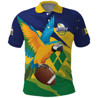 Custom Rugby Saint Vincent and the Grenadines Polo Shirt Go SVG Amazona Guildingii - Wonder Print Shop